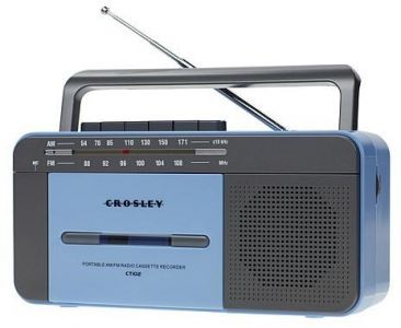 Crosley - Crosley Cassete Player-Blu / Grey